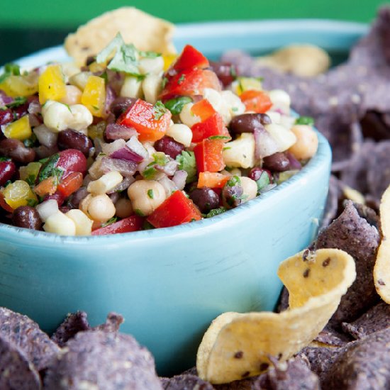 Homemade 3-Bean Cowboy Caviar