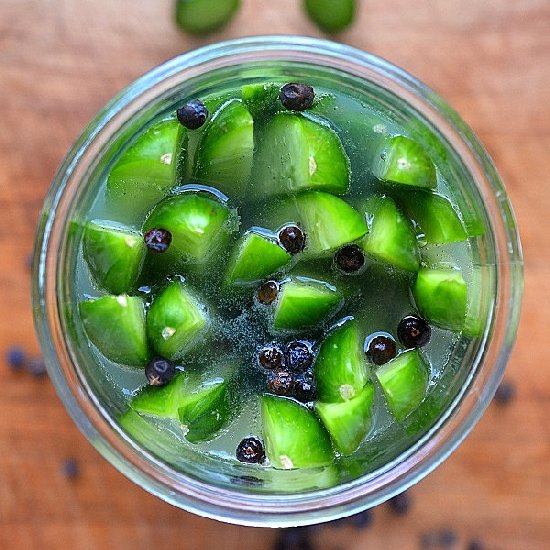 Gin & Tonic Refrigerator Pickles