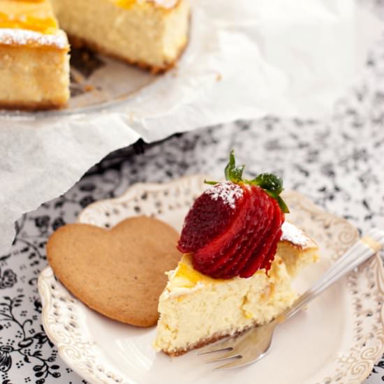 Mango and Ginger Cheesecake