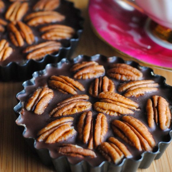 Vegan Chocolate Pecan Tarts