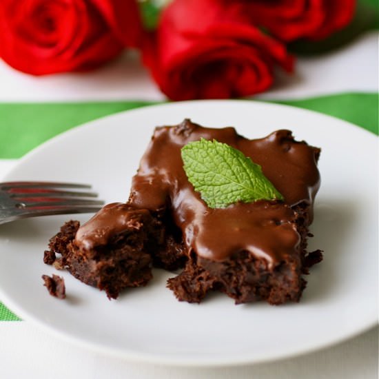 Mint Julep Black Bean Brownies