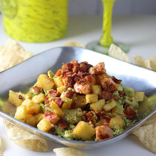 Pineapple and Shrimp Guacamole