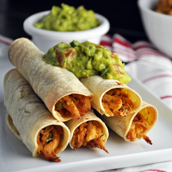 Baked Chicken & Cheese Taquitos