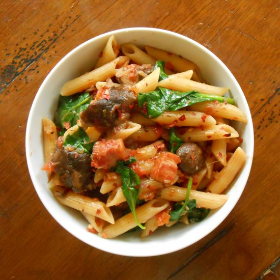 Penne with Fiery Tomato Sauce