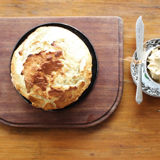 Aussie damper + brown sugar butter