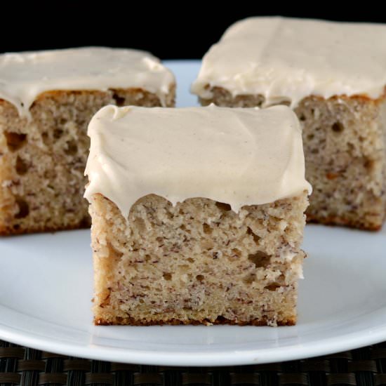 Banana Cake With Cinnamon Frosting