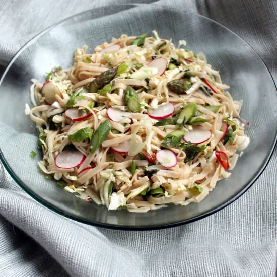 Lime-Tamari Noodles with Asparagus