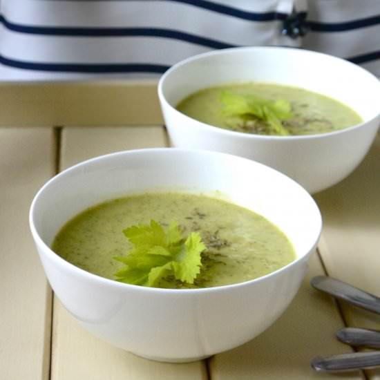 Courgette, Celery, Cannellini Soup