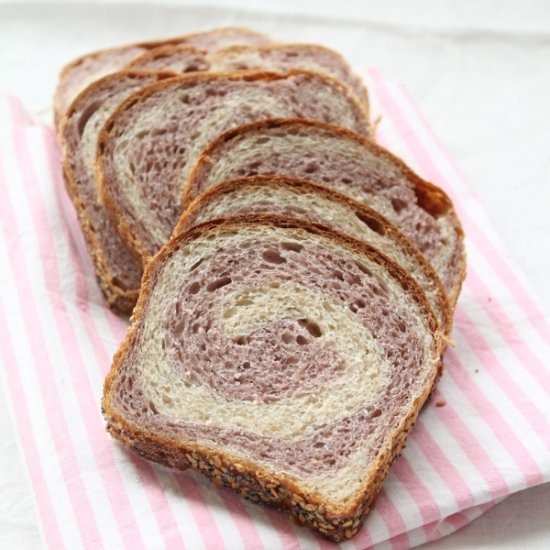 Strawberry Swirl Loaf Bread