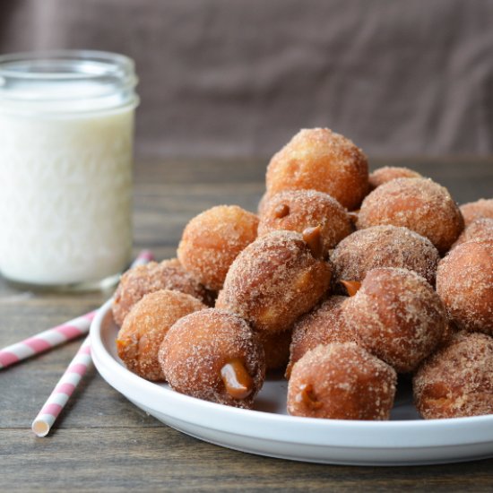 Dulce de Leche Churro Donut Holes