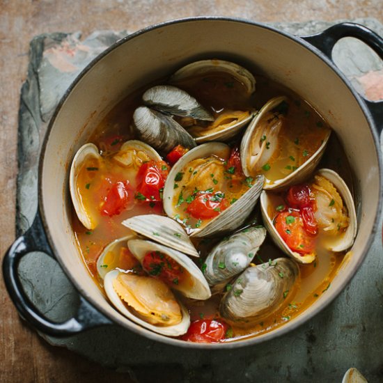 Clams in Crazy Water