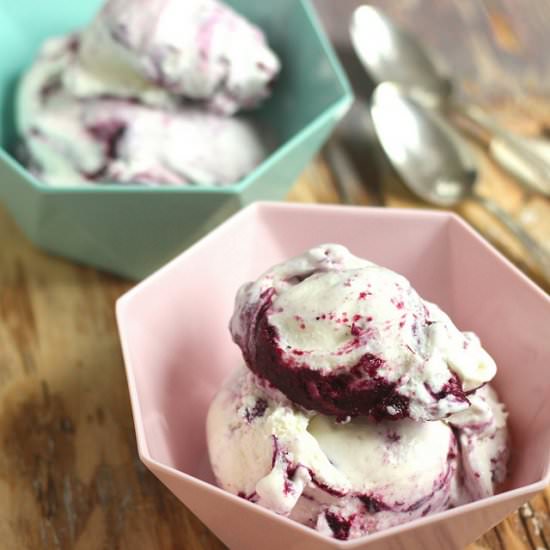 BlueBarb Cheesecake Ice Cream