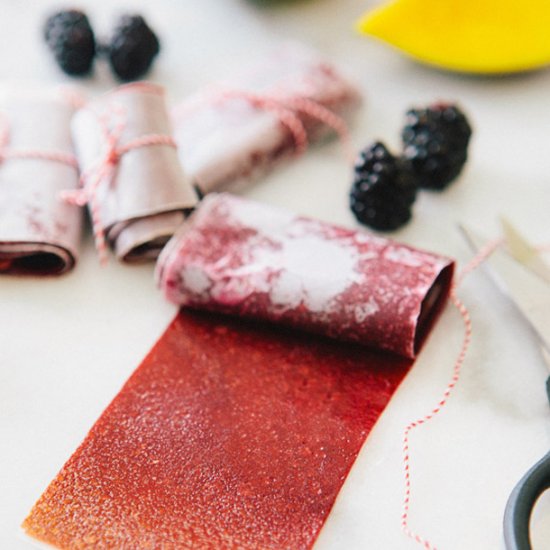 Blackberry Mango Fruit Leather