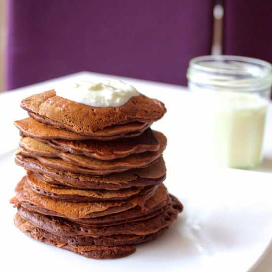 Chocolate Buttermilk Pancakes