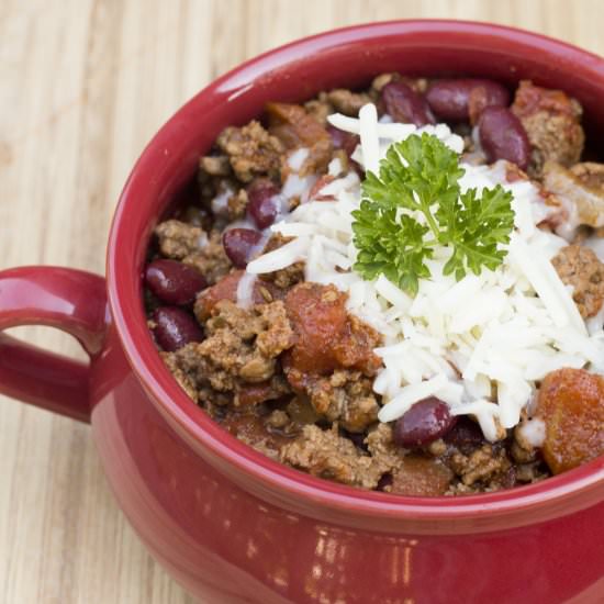 Slow Cooker Beef Chili