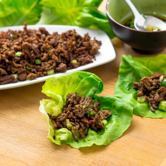 Spicy Asian Lettuce Wraps