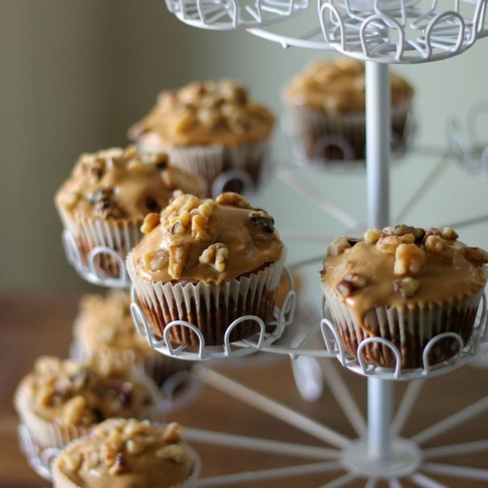 Healthy Carrot Cake Cupcakes