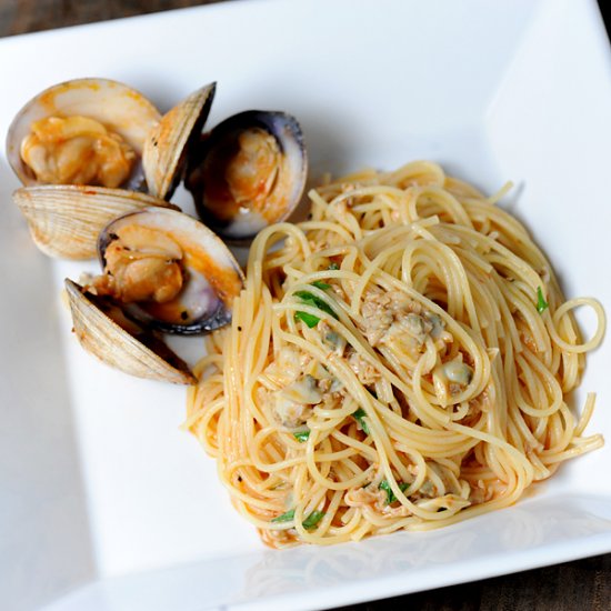 Vermicelli with Pink Clam Sauce