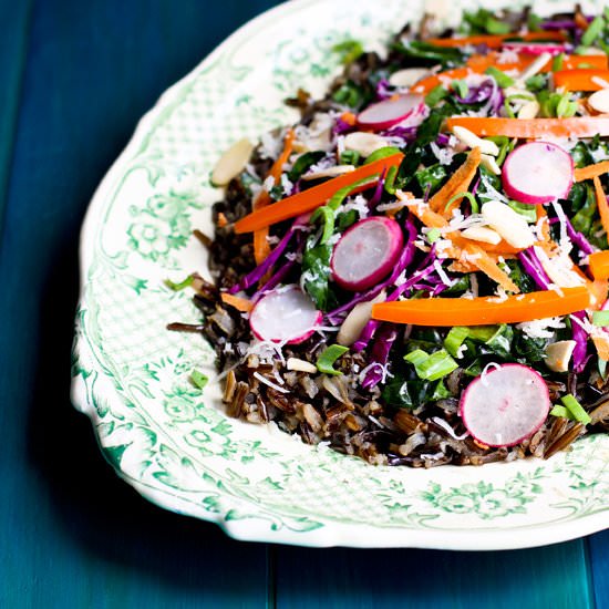 Hearty Kale and Wild Rice Salad