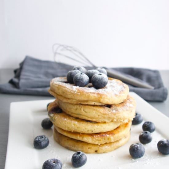 Blueberry Coconut Pancakes