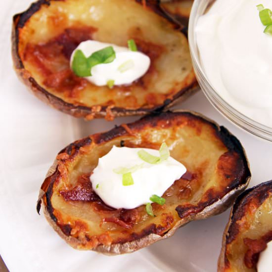 Bacon + Cheese Potato Skins