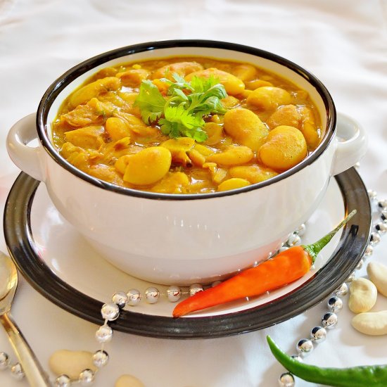 Mauritian Lima Beans Curry