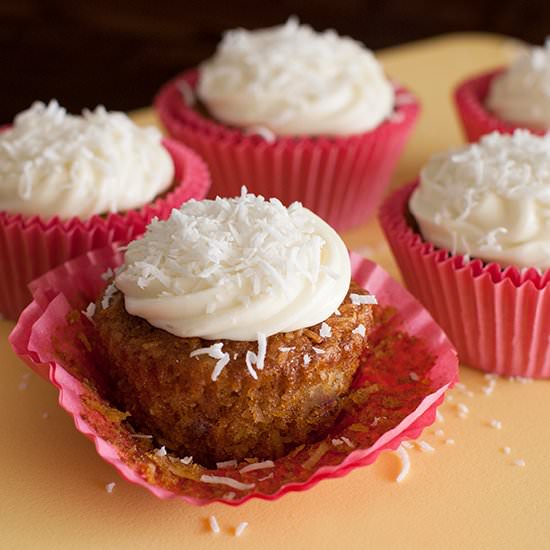 Carrot and Walnut Cupcakes