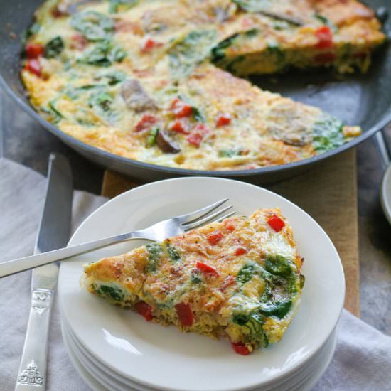 Vegetable Frittata with Dill