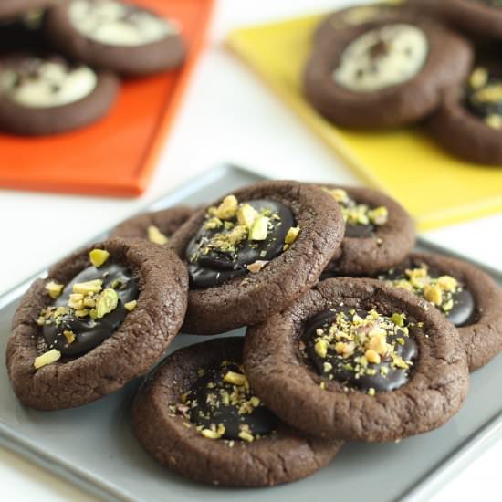 Double Chocolate Thumbprint Cookies