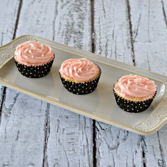 Pink Moscato Cupcakes