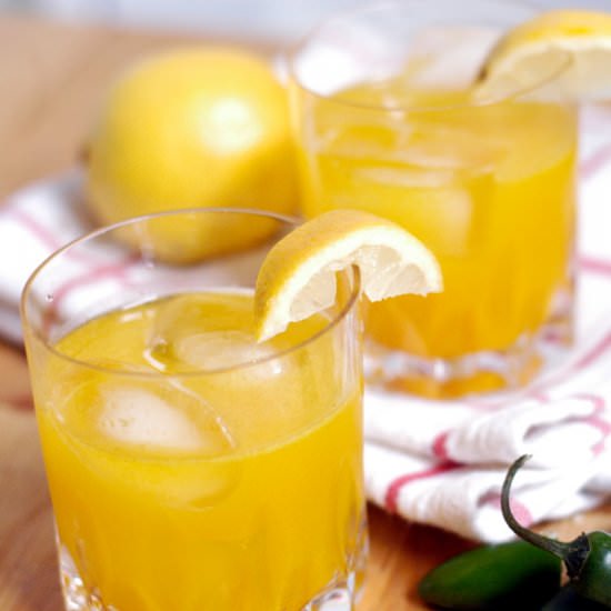 Turmeric and Tequila Cocktail