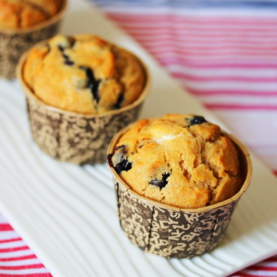 Blueberry Cheesecake Muffins