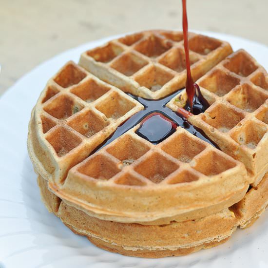 Ras Al Hanout Pistachio Waffles