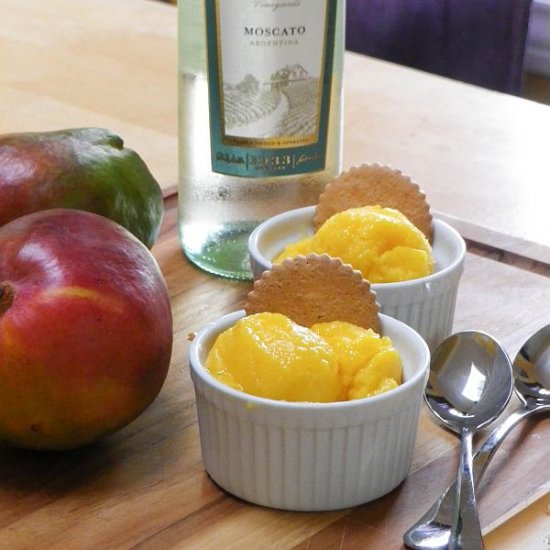 Mango Moscato Sorbet