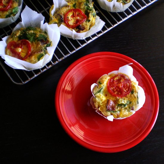 Bacon & Tomato Mini Oven Omelette