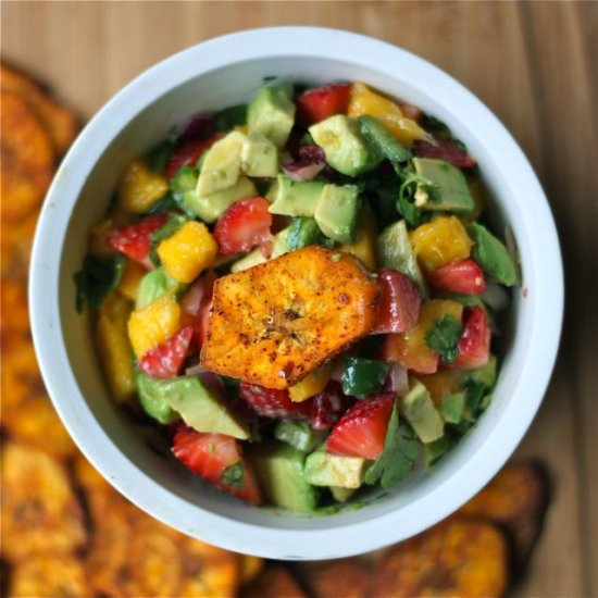 Plantain Chips with Tropical Salsa