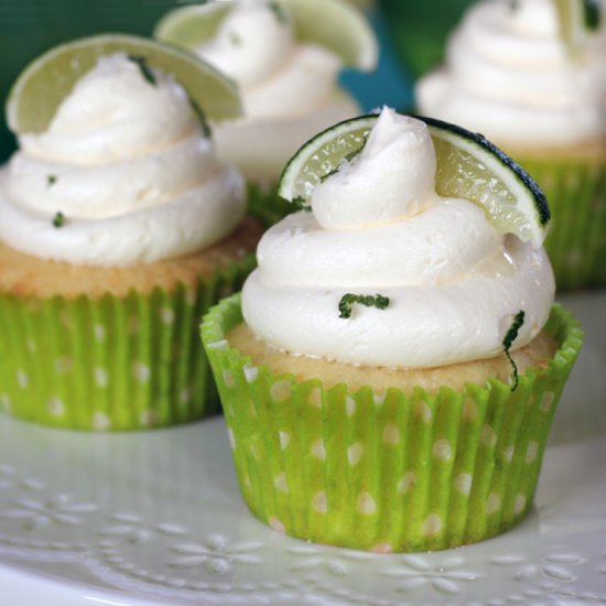 Margarita Cupcakes with Sea Salt