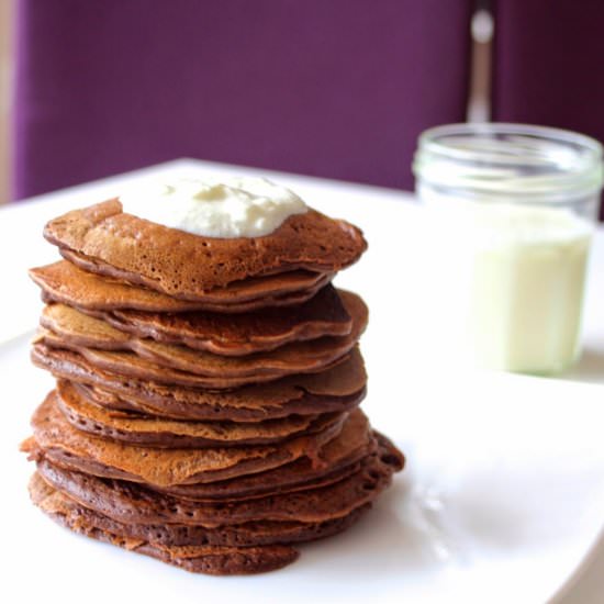 Chocolate Buttermilk Pancakes