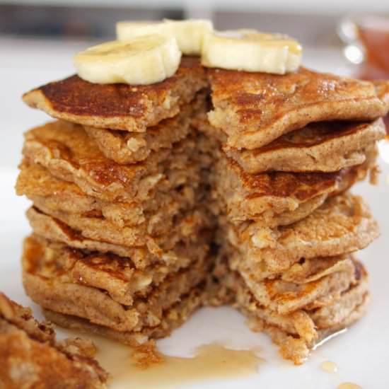 Whole Wheat Oatmeal Pancakes