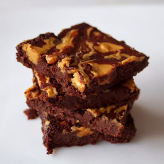 Peanut Butter Swirl Brownies