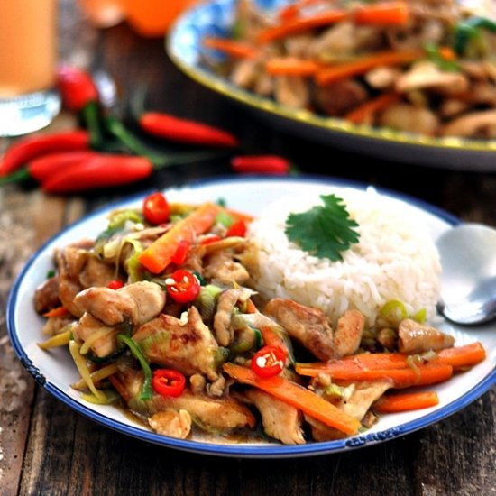 Ginger & Leek Chicken Stir Fry