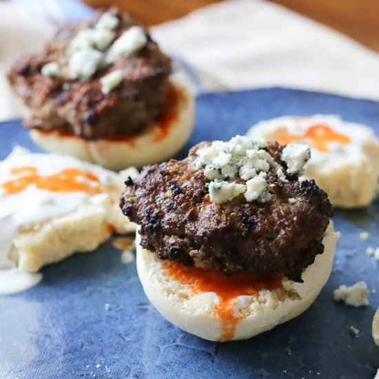 Buffalo Blue Cheese + Quinoa Burger