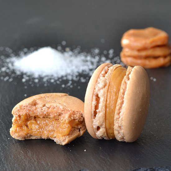 Salted caramel Macarons