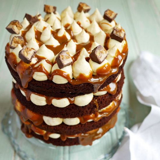 Snickers Layer Cake