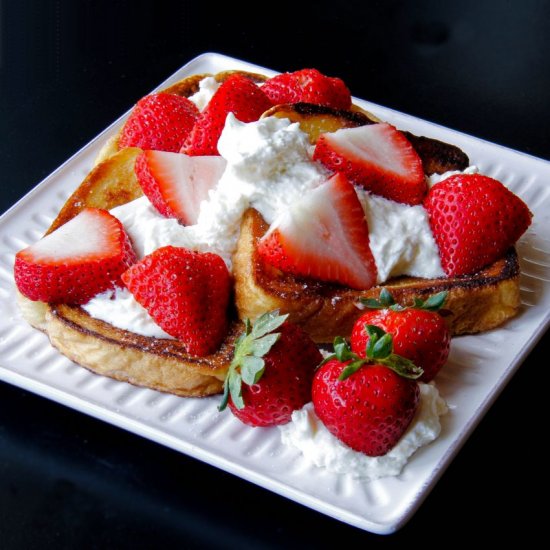 Whipped Lemon Ricotta French Toast