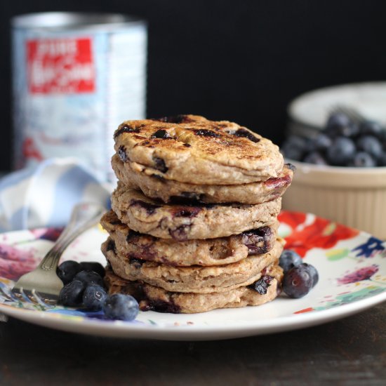 Vegan Blueberry Coconut Pancakes