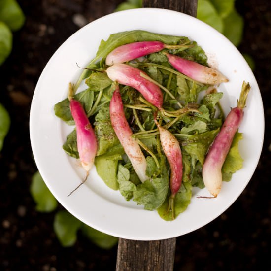 Brown Butter Roasted Radishes