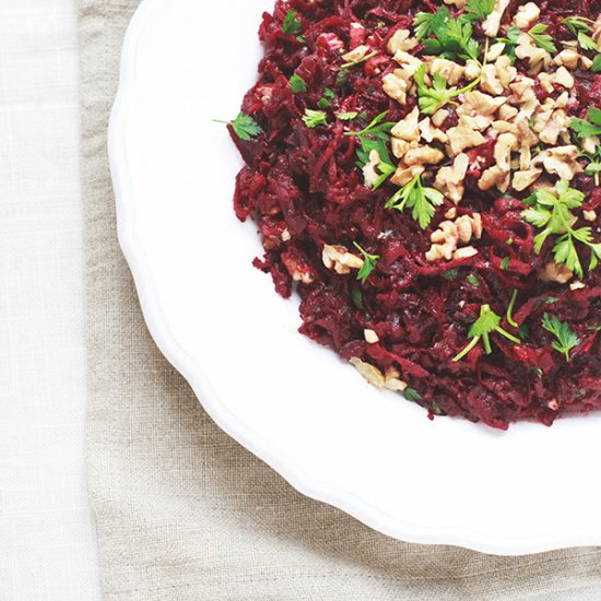 Two Way Beet & Walnut Salad