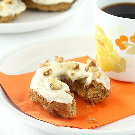 Carrot Cake Baked Doughnuts