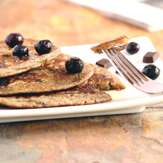 Blueberry Chocolate Pancakes